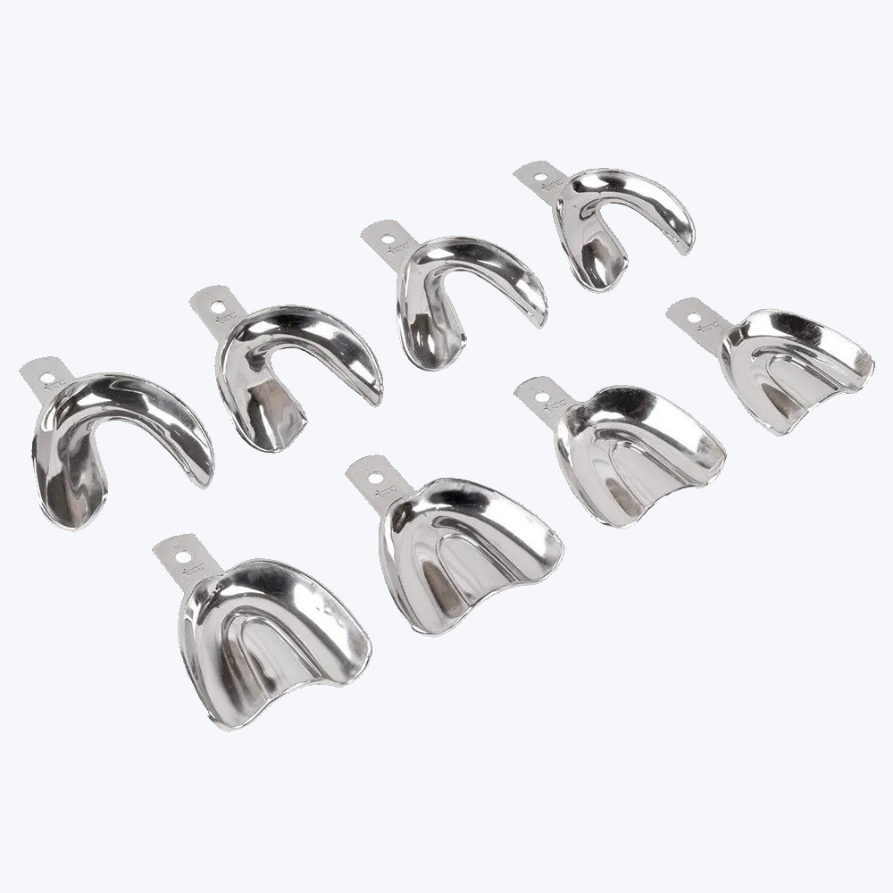 GDC Impression Trays Edentulous Non- Perforated S/8 Instruments Kit (ITRLEDNPP8)